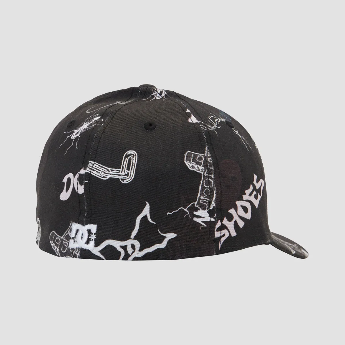 Black Scribble DC Cap Star Cap for Street Style Lovers