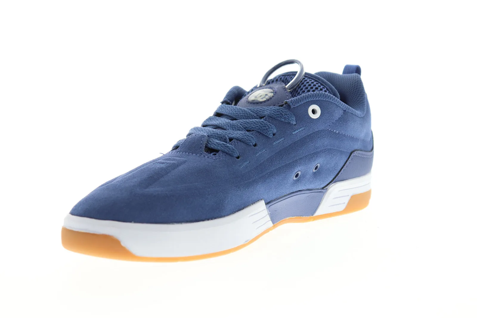 DC Legacy 98 Vac S ADYS100520 Men's Blue Suede Low Top Skate Sneakers - Shoes