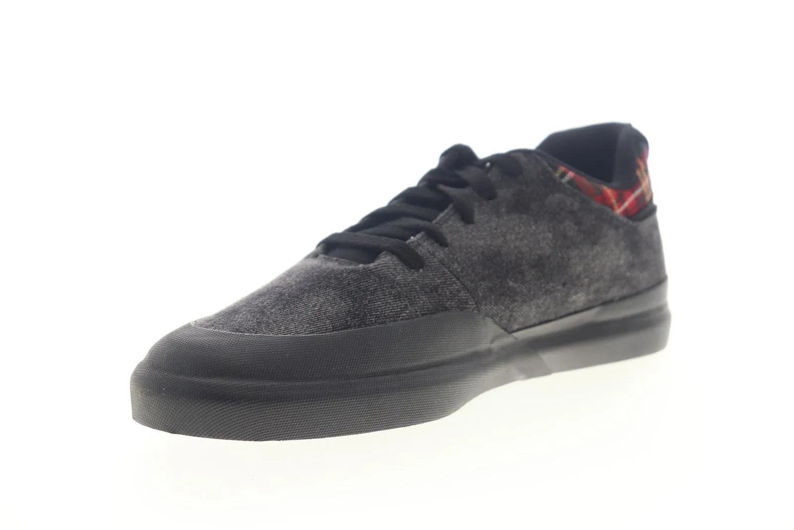 DC Men's Black Canvas Low Top Skate Sneakers - Infinite TX SE ADYS100527