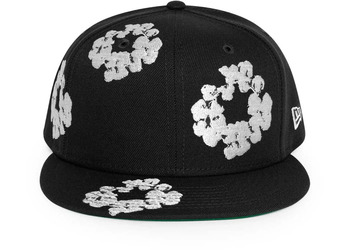 Black Denim Tears New Era Cotton Wreath Cap