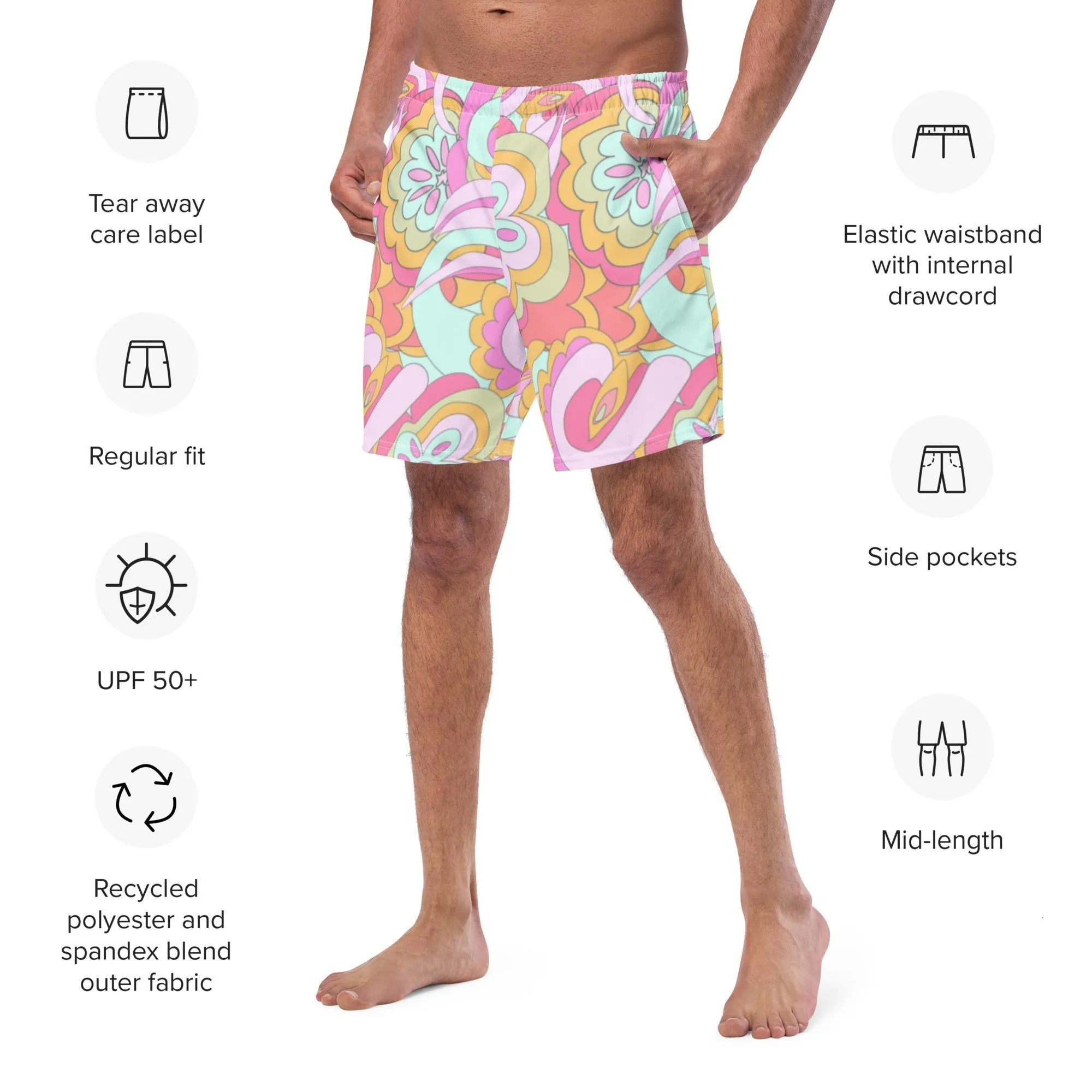 Pink Delica ECO Men's Swim Shorts