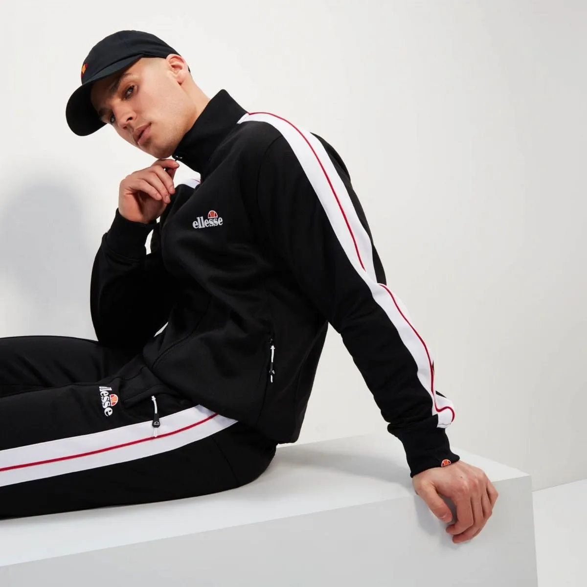 Ellesse Giandoso Track Jacket in Black