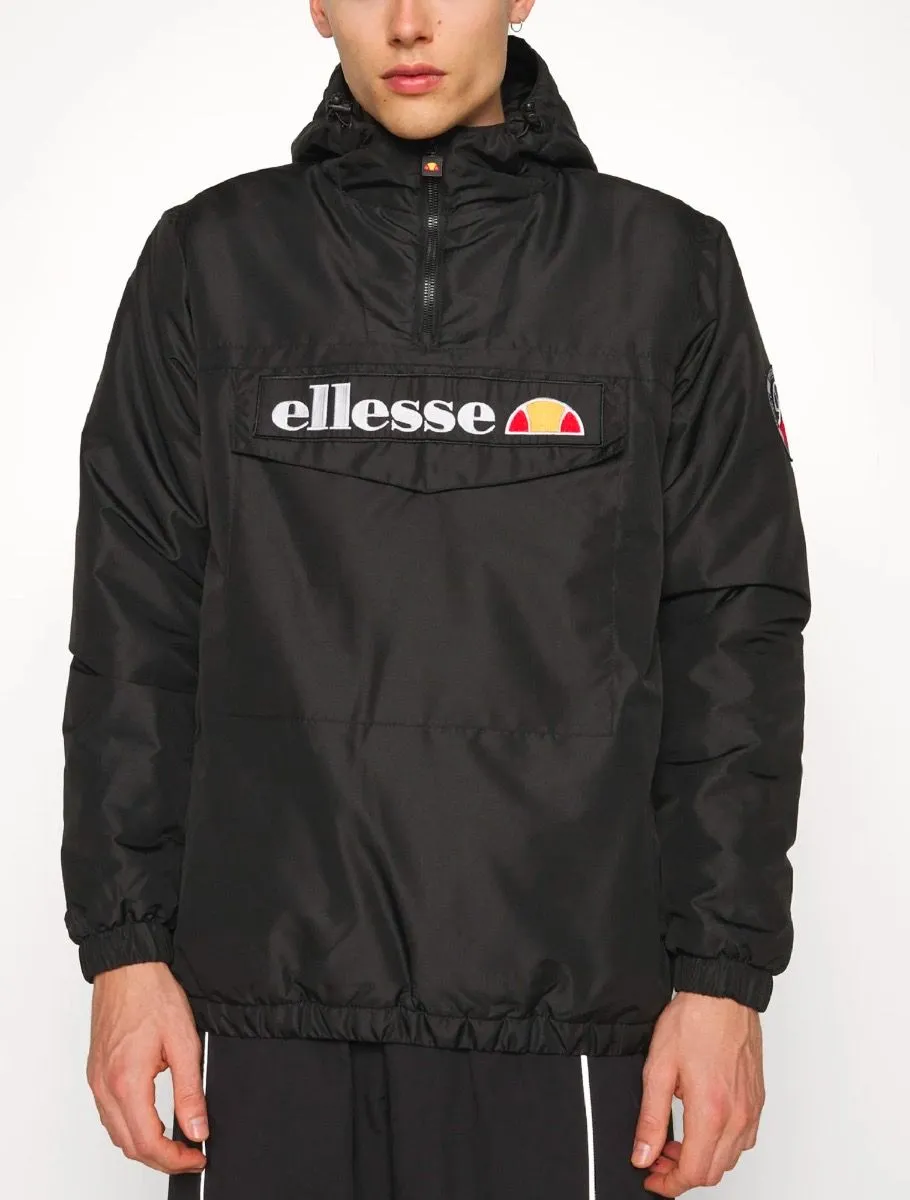 Monterini Overhead Anorak Jacket in Black by Ellesse