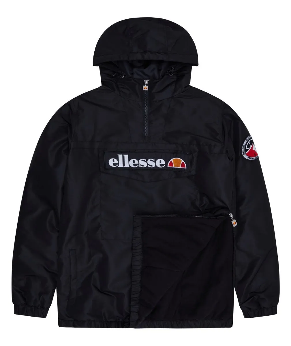 Monterini Overhead Anorak Jacket in Black by Ellesse