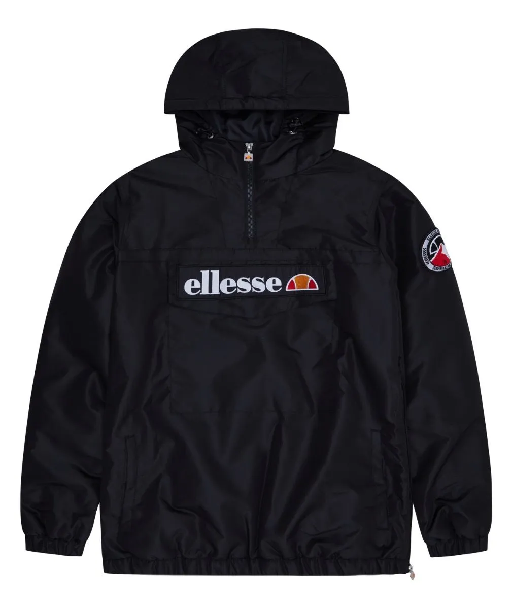 Monterini Overhead Anorak Jacket in Black by Ellesse