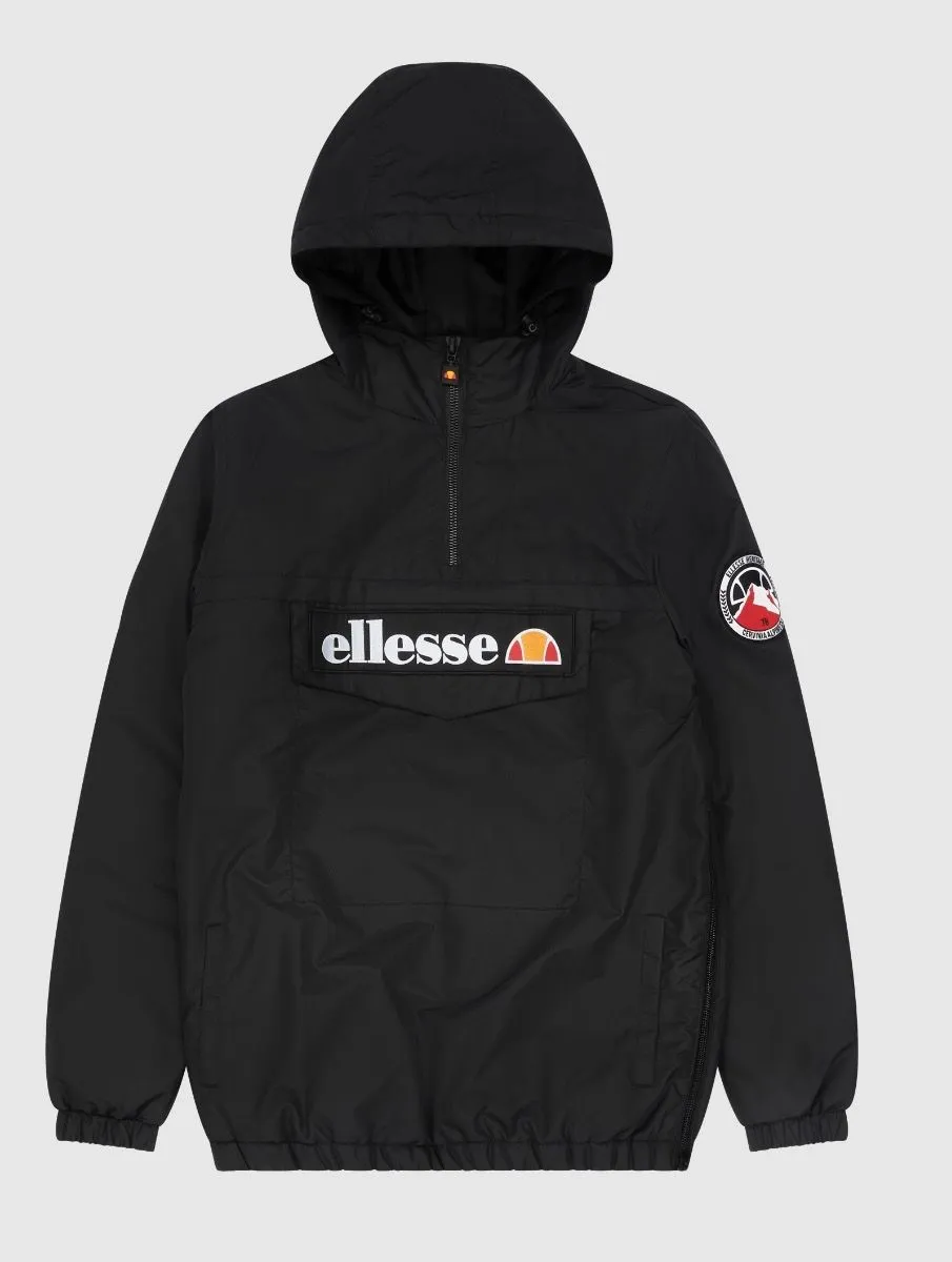 Monterini Overhead Anorak Jacket in Black by Ellesse