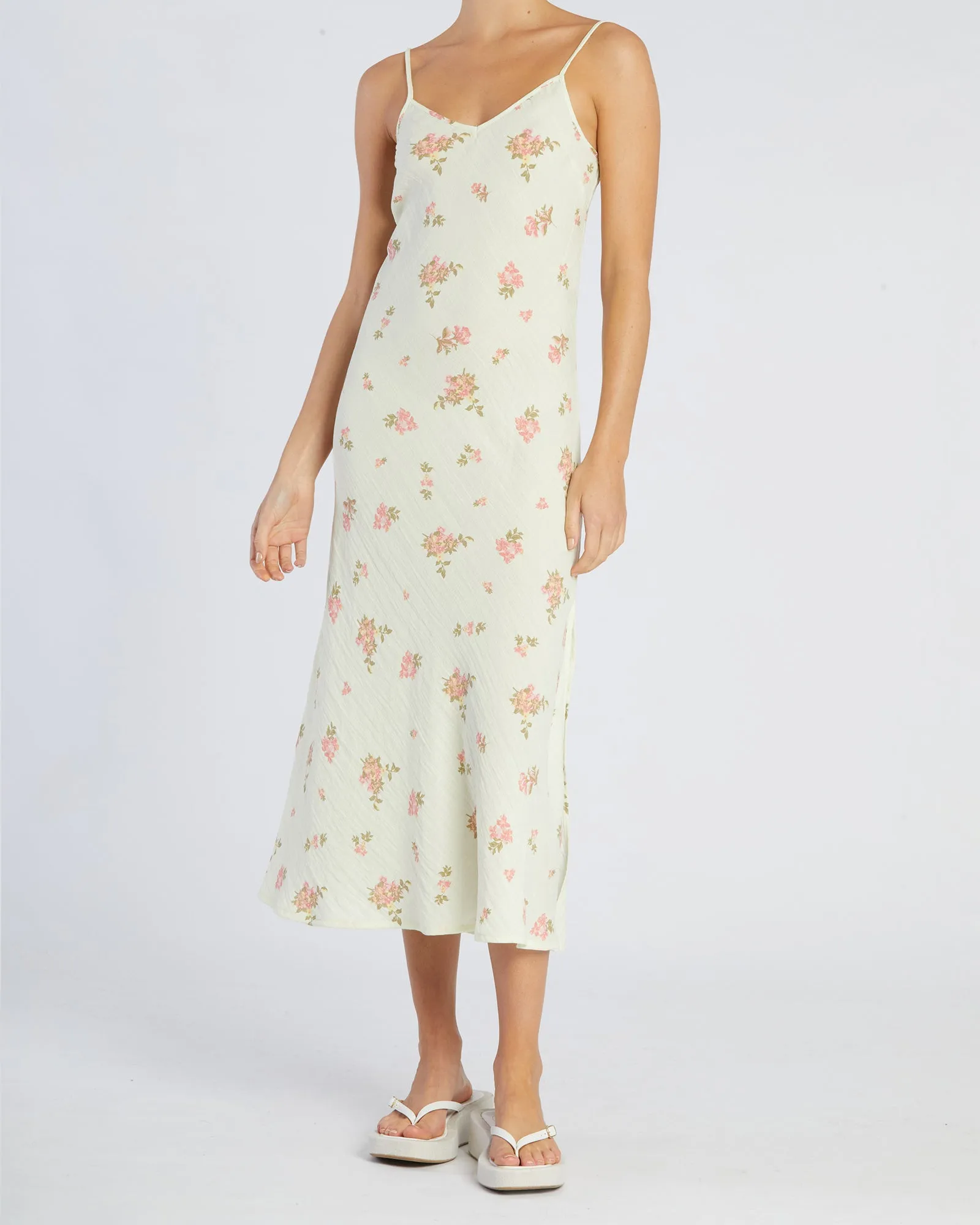 Evangeline Linen Dress Emile Floral