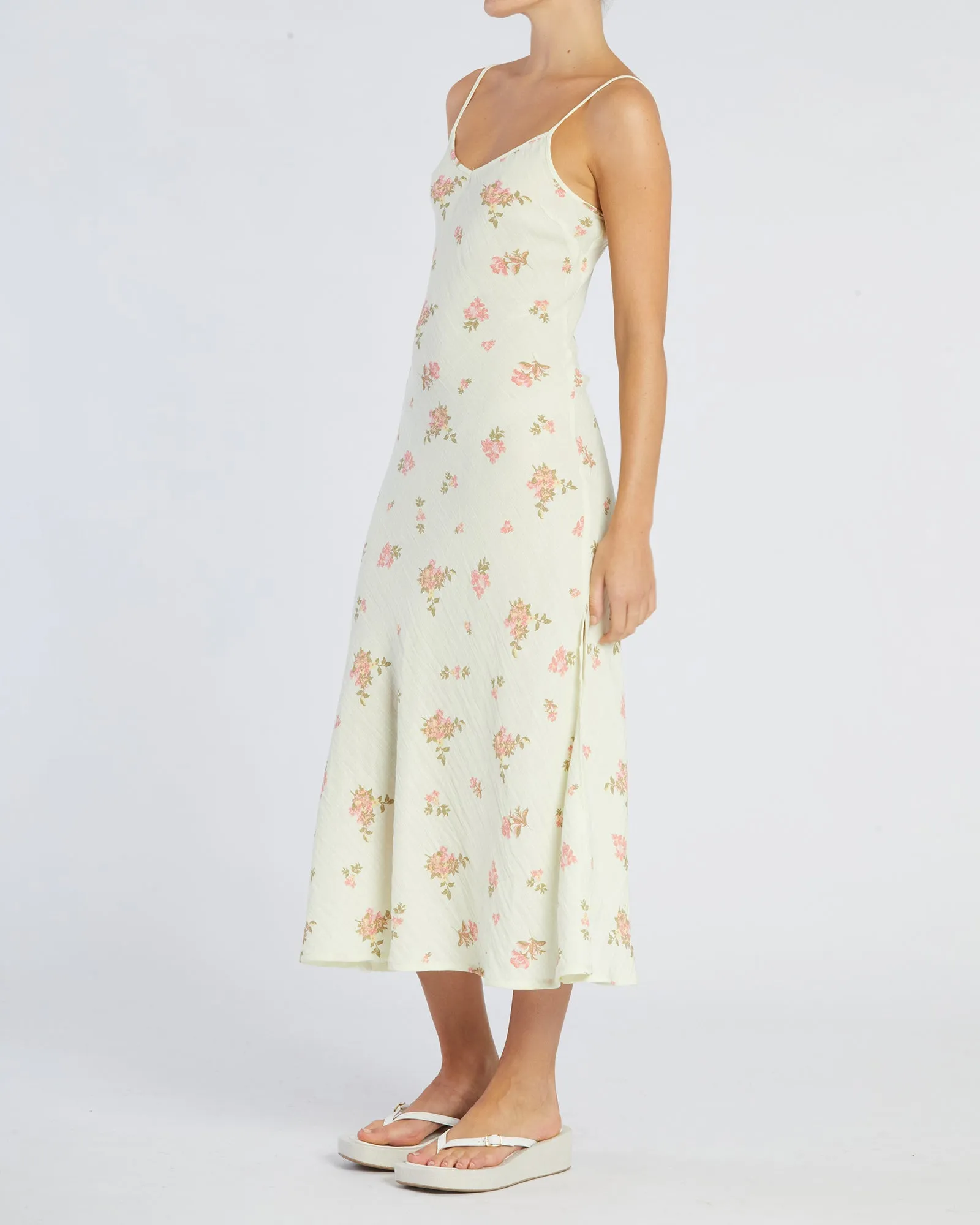 Evangeline Linen Dress Emile Floral