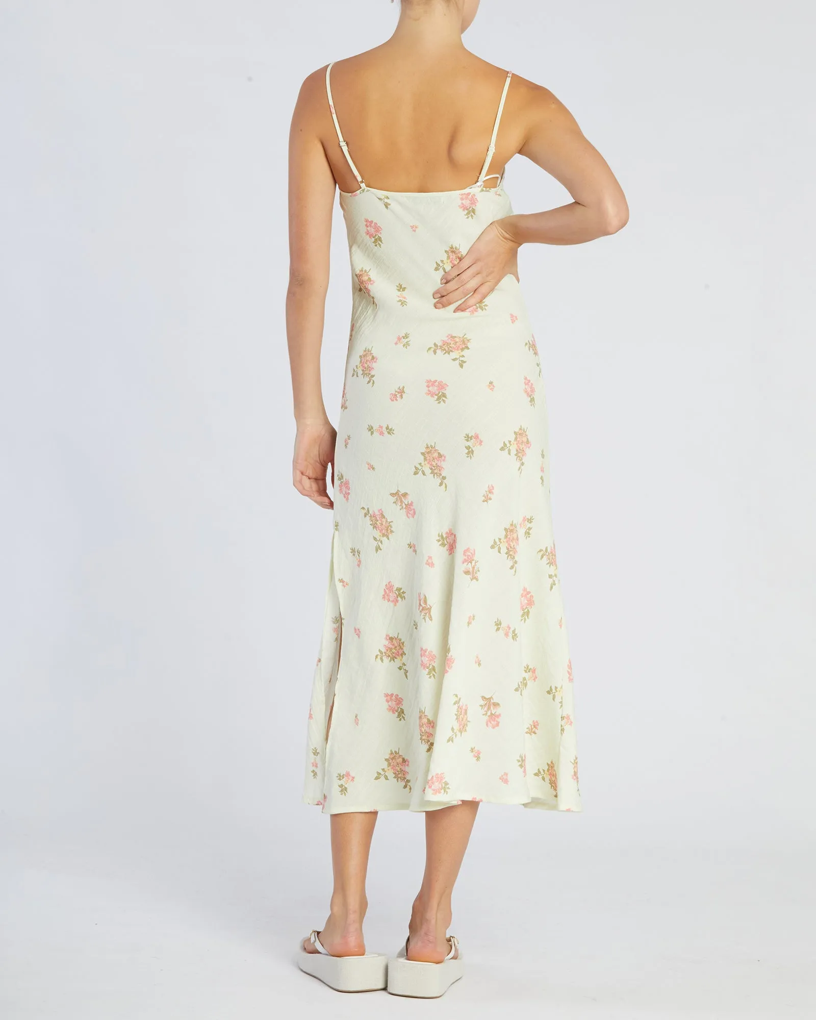 Evangeline Linen Dress Emile Floral