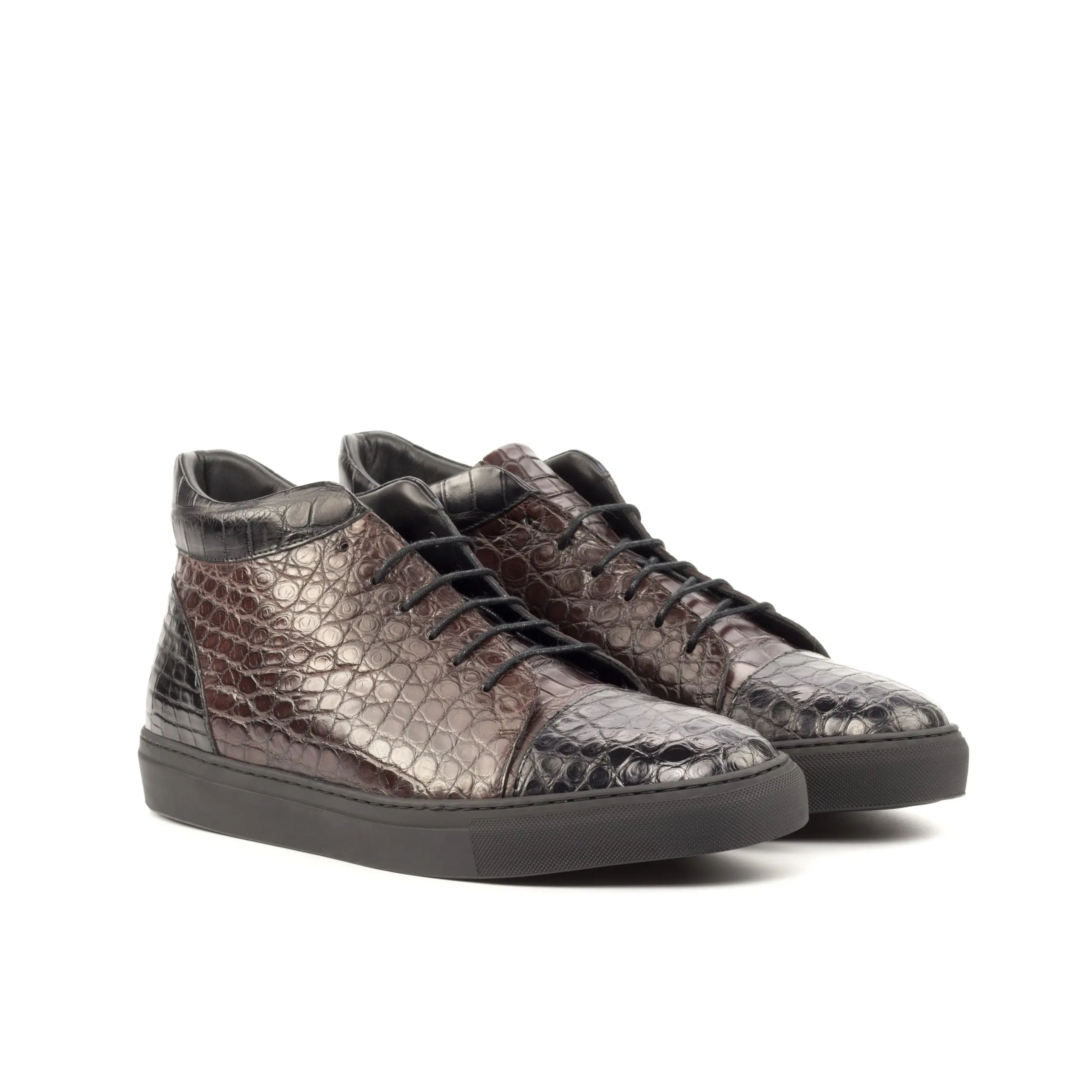 Exotic Skin High Top Sneakers