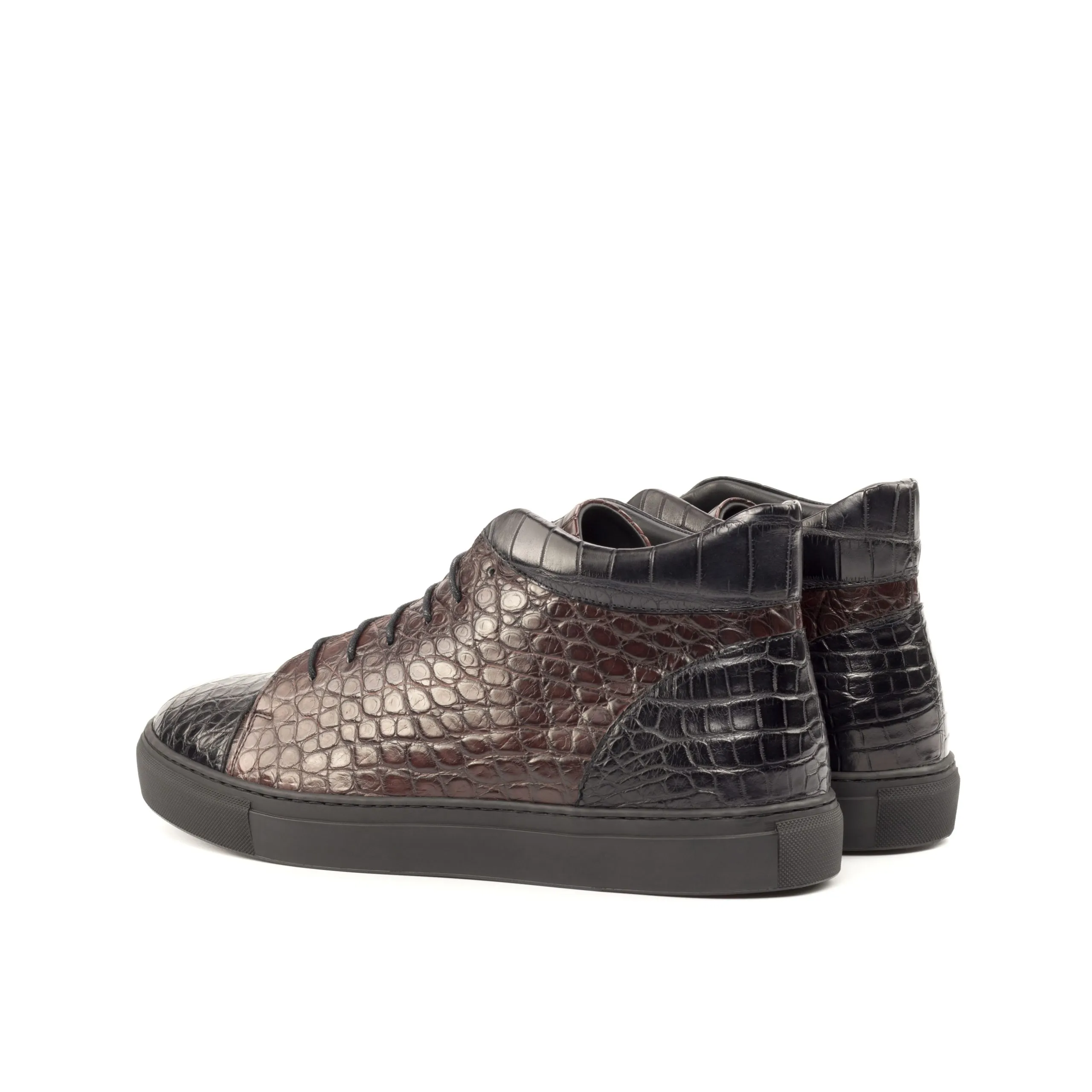 Exotic Skin High Top Sneakers