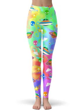 Extraterrestrial Invasion Print Leggings