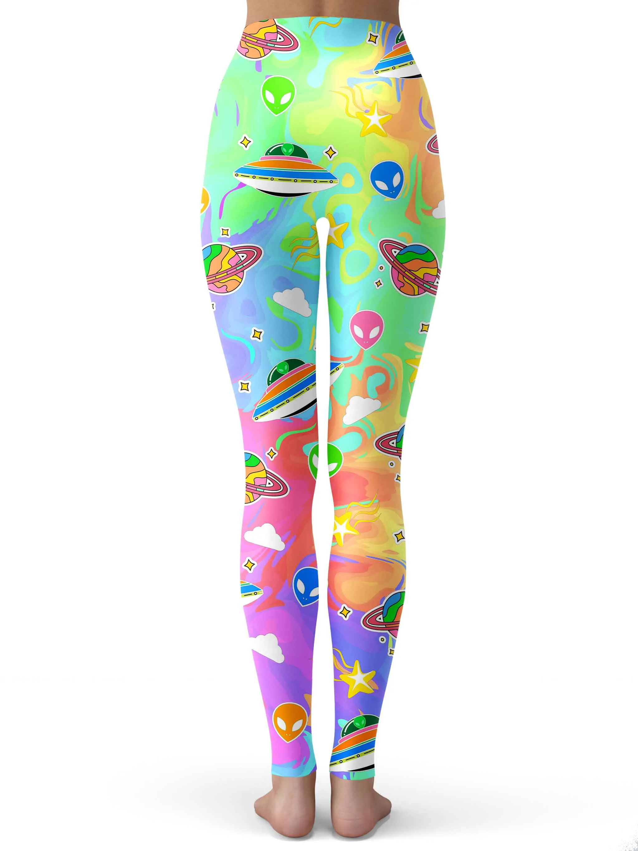 Extraterrestrial Invasion Print Leggings