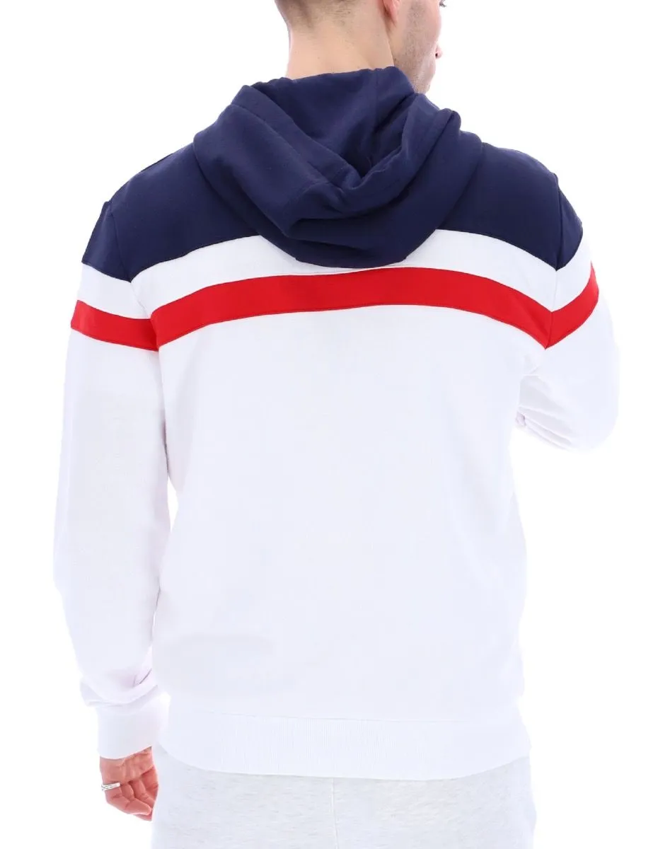 Fila Arlo Hooded Jacket White and Navy