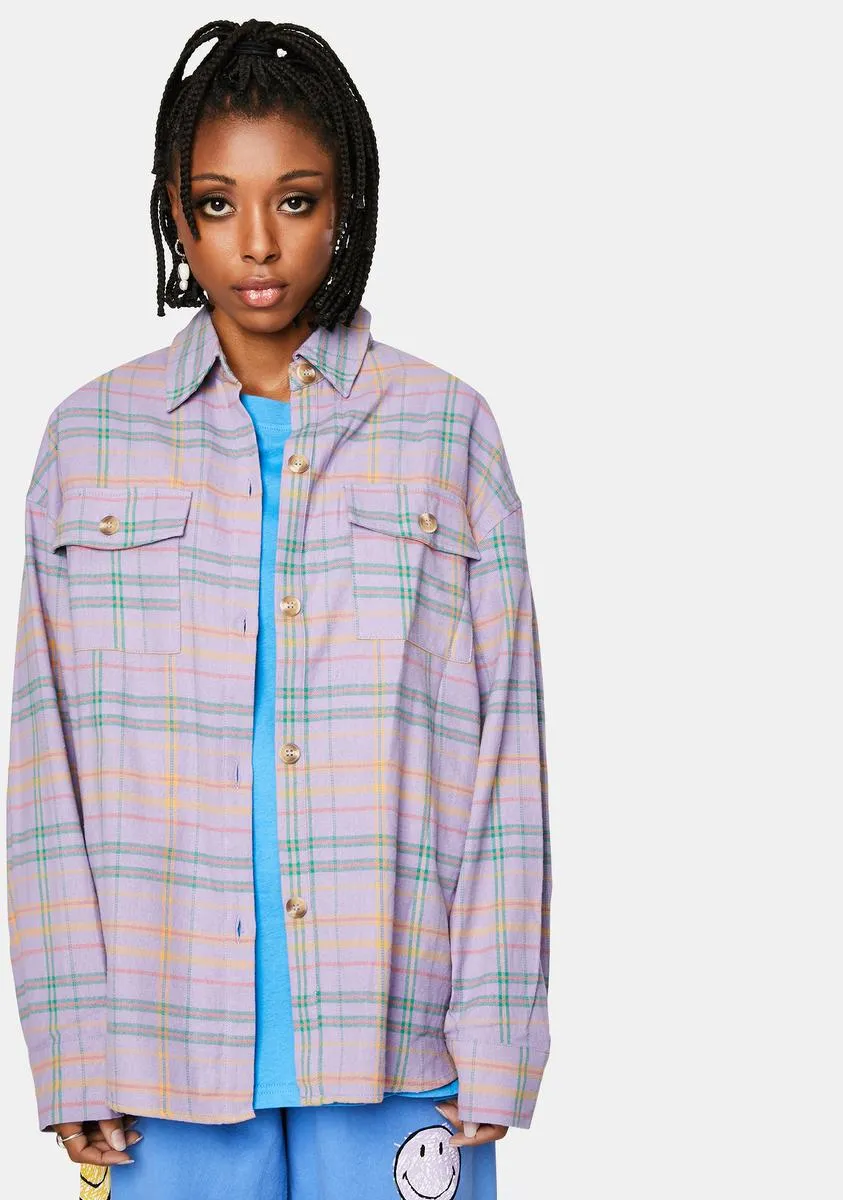 Flannel Jacket in Lavender