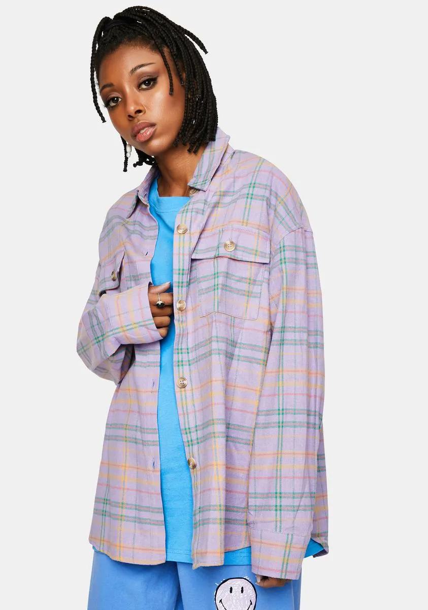 Flannel Jacket in Lavender