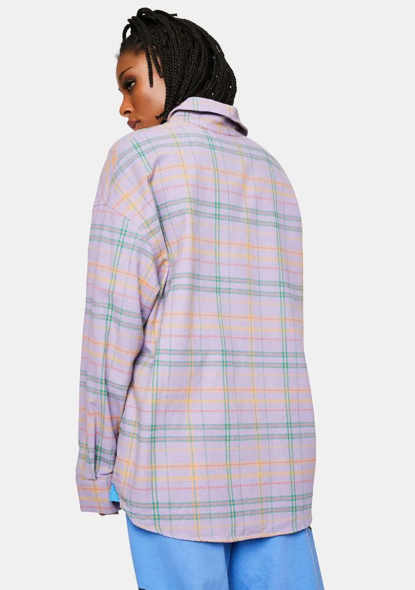 Flannel Jacket in Lavender