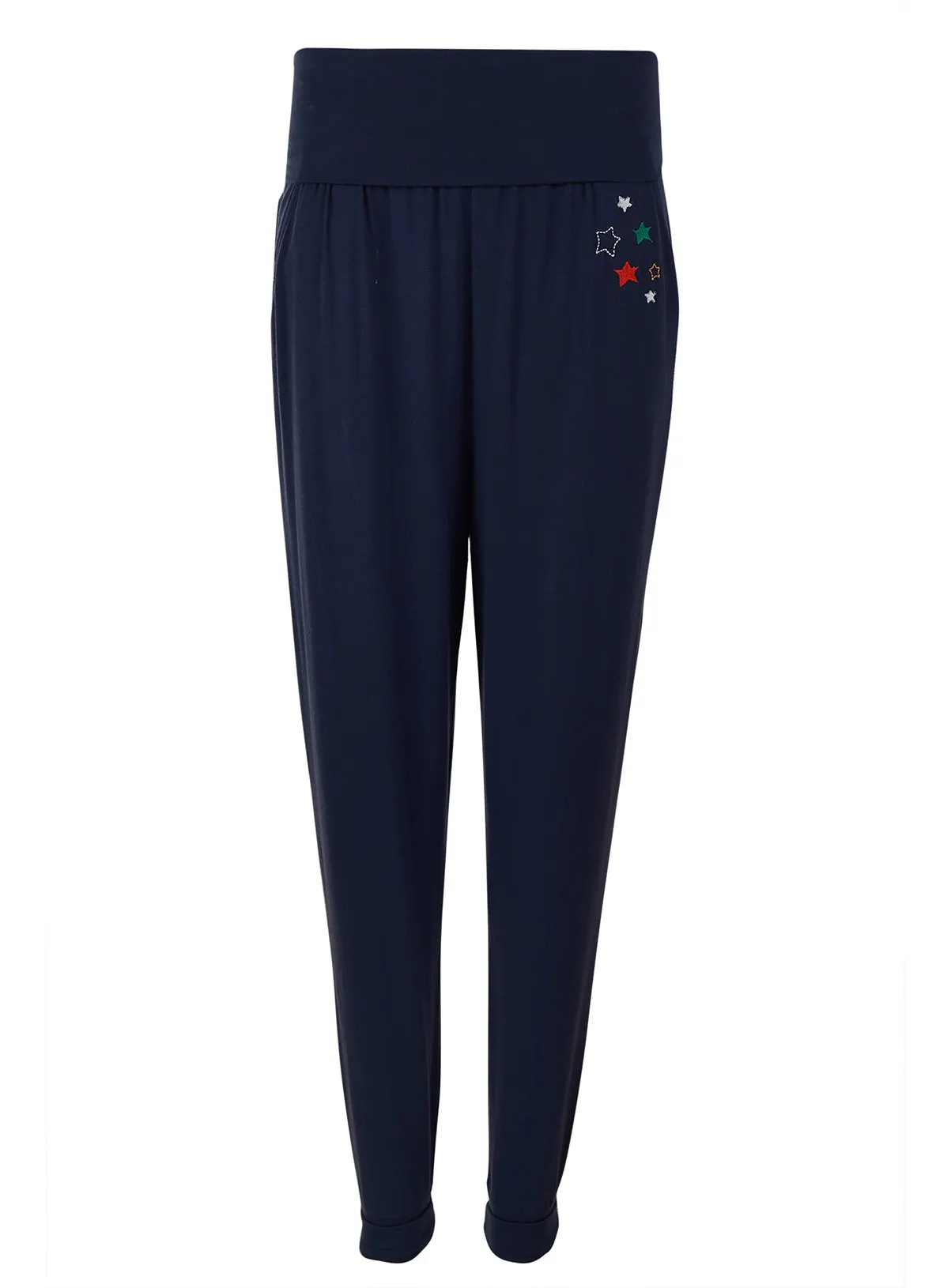 FRUGI Navy Harem Trousers