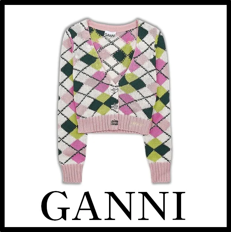 Ganni Casual Logo Cardigans