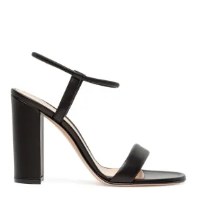 Gianvito Rossi Nikki 100 Black Nappa Sandals