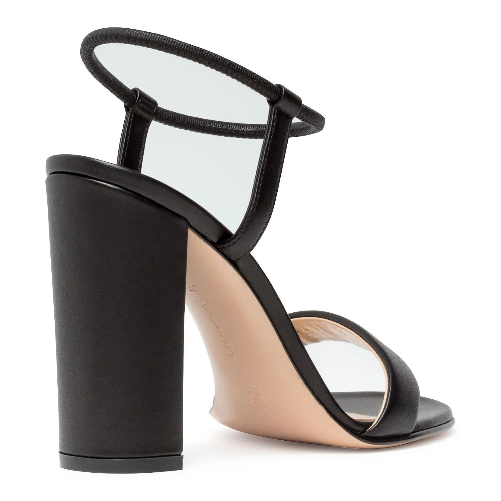 Gianvito Rossi Nikki 100 Black Nappa Sandals