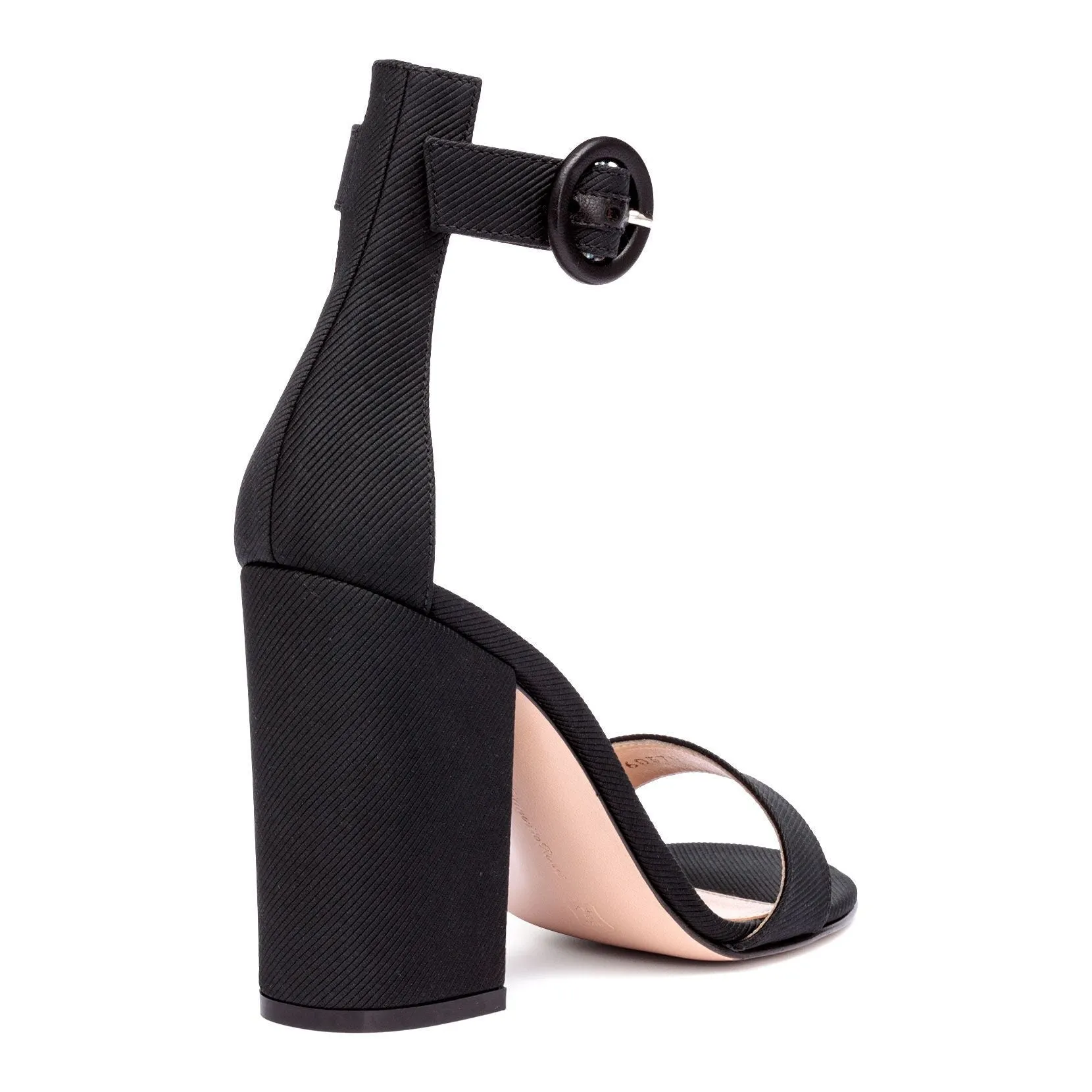 Gianvito Rossi Versilia 100 Black Grosgrain Sandals