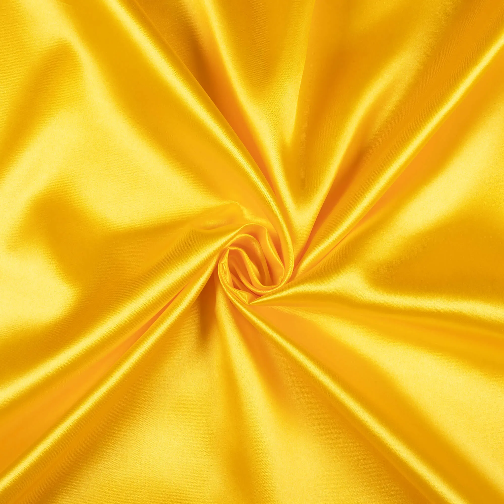 Golden Yellow Plain Neon Satin Fabric