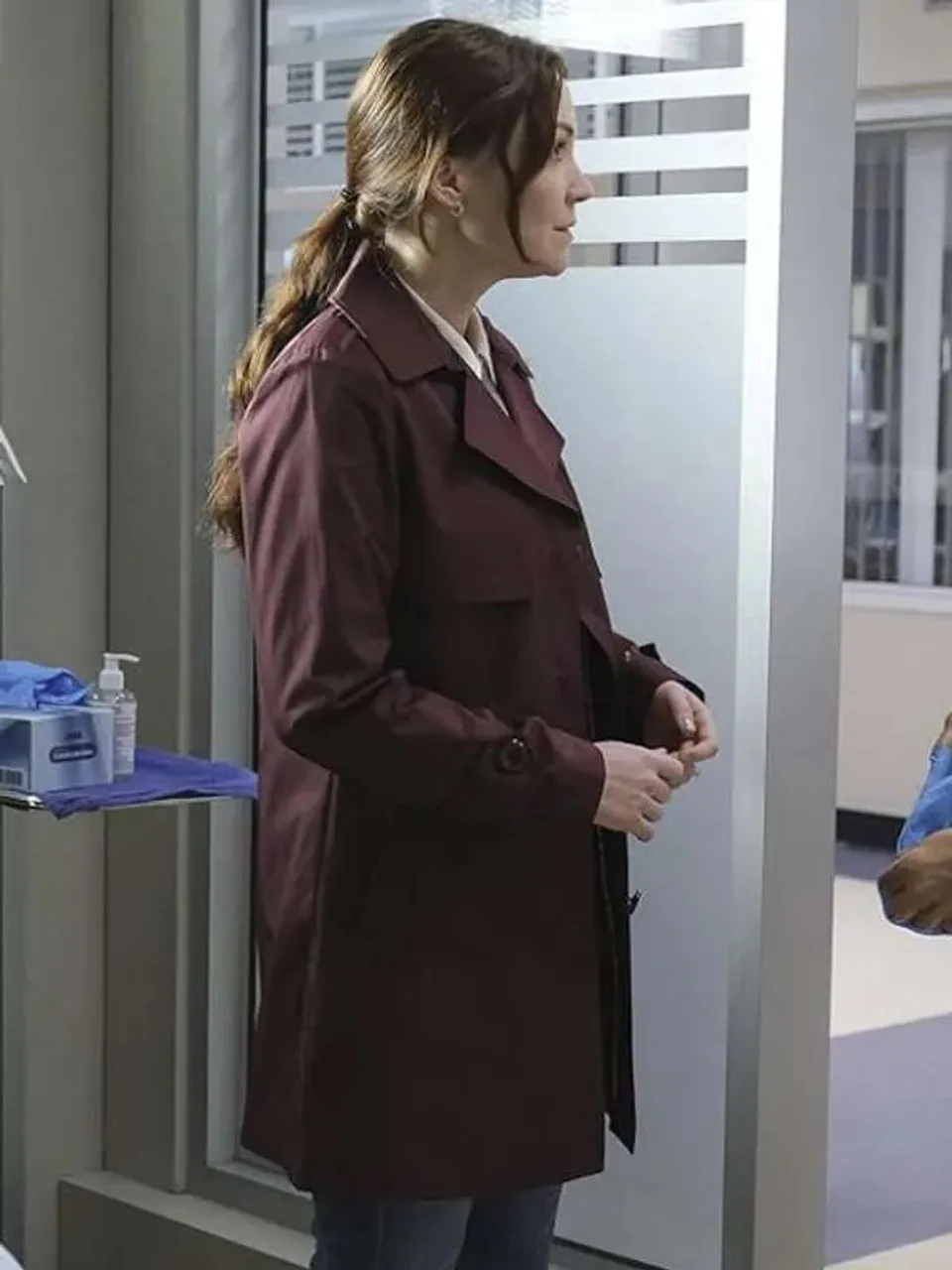 Good Doctor Linda Maroon Coat - Buy Online now