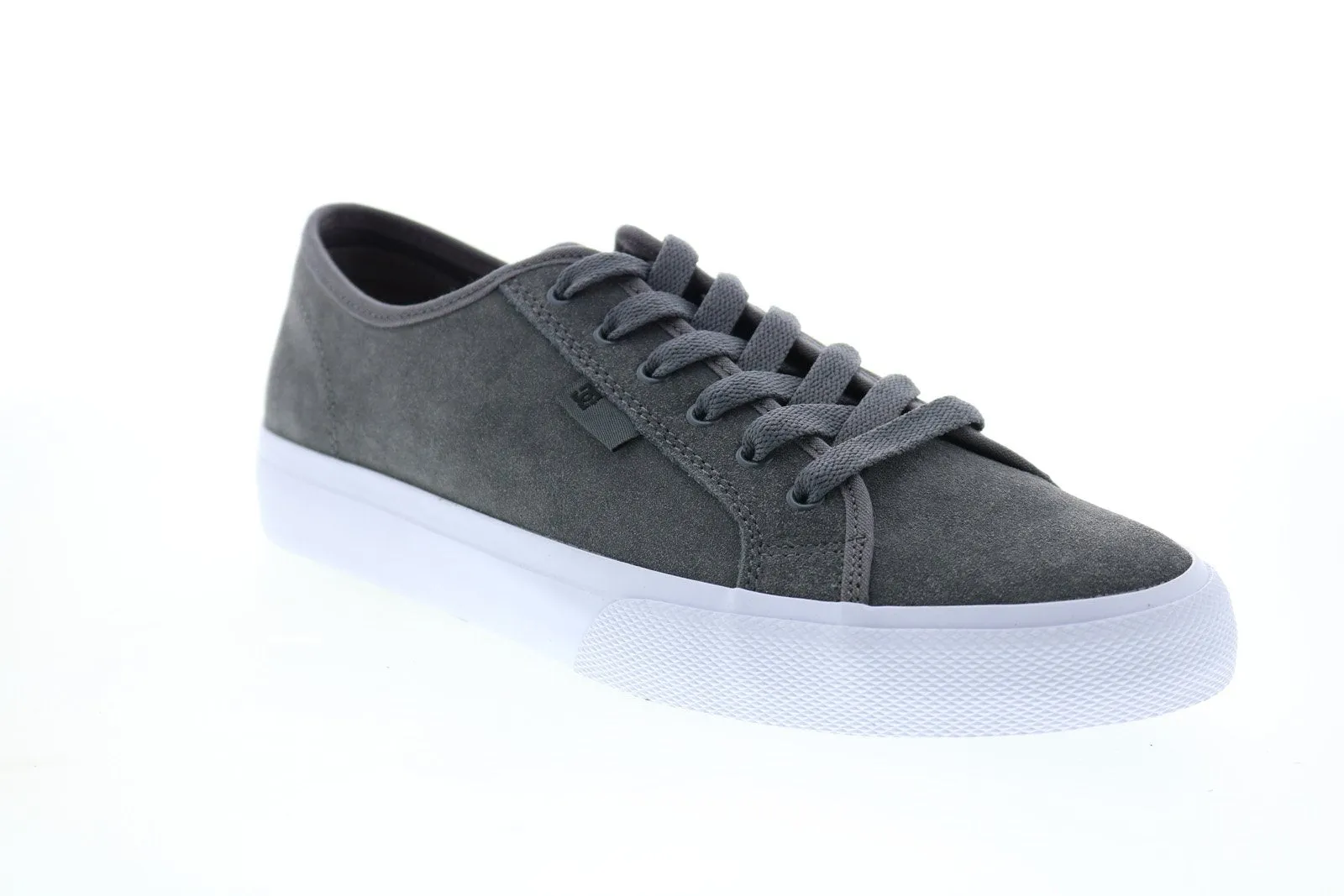 Gray Suede Skate Inspired Sneakers Shoes for Men - DC Manual S ADYS300637