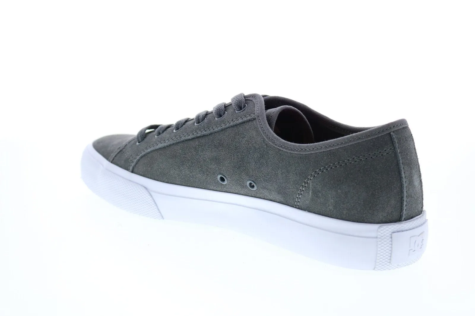 Gray Suede Skate Inspired Sneakers Shoes for Men - DC Manual S ADYS300637