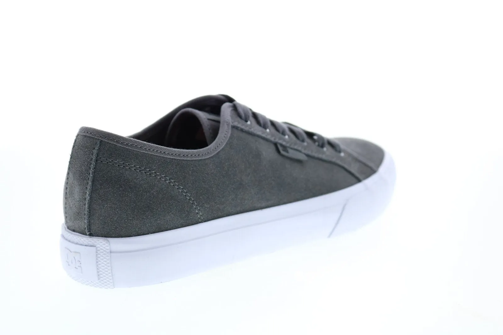 Gray Suede Skate Inspired Sneakers Shoes for Men - DC Manual S ADYS300637