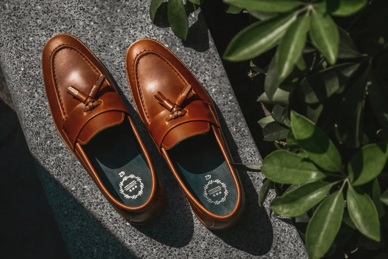 Handmade 505 Chromexcel Tanned Leather Tassel Loafer Strap