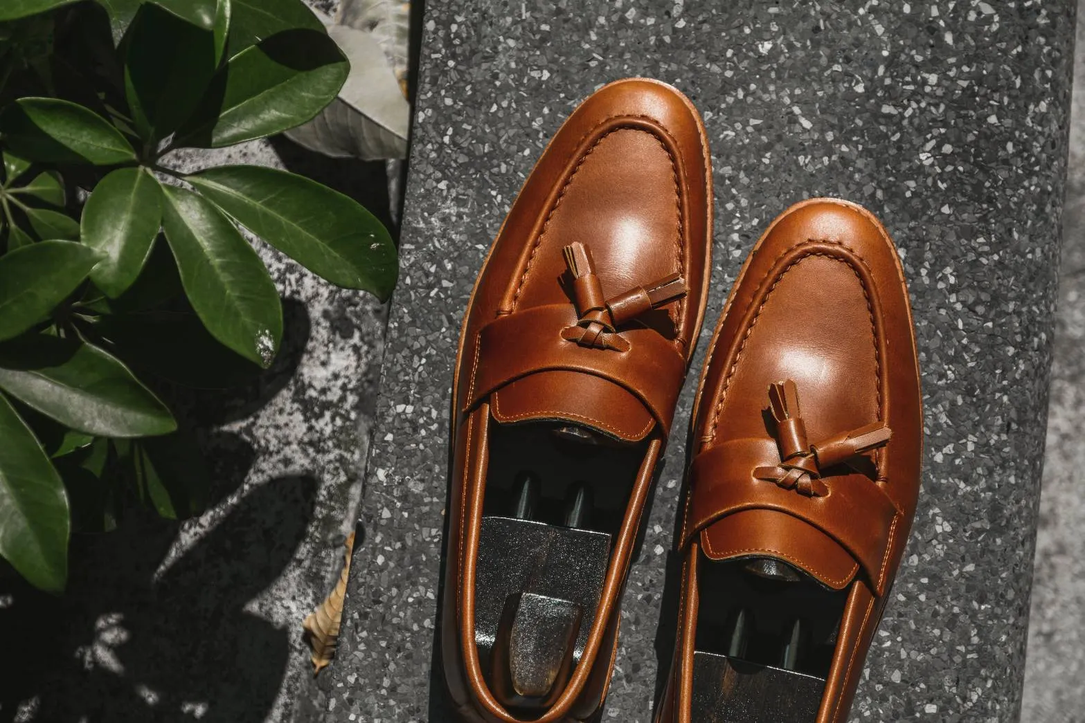 Handmade 505 Chromexcel Tanned Leather Tassel Loafer Strap