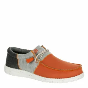 HEYDUDE MENS WALLY TRI VARSITY SLIP ON SNEAKER