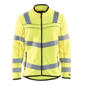 High Visibility Microfleece Jacket 4941 High Vis Yellow - Blaklader.