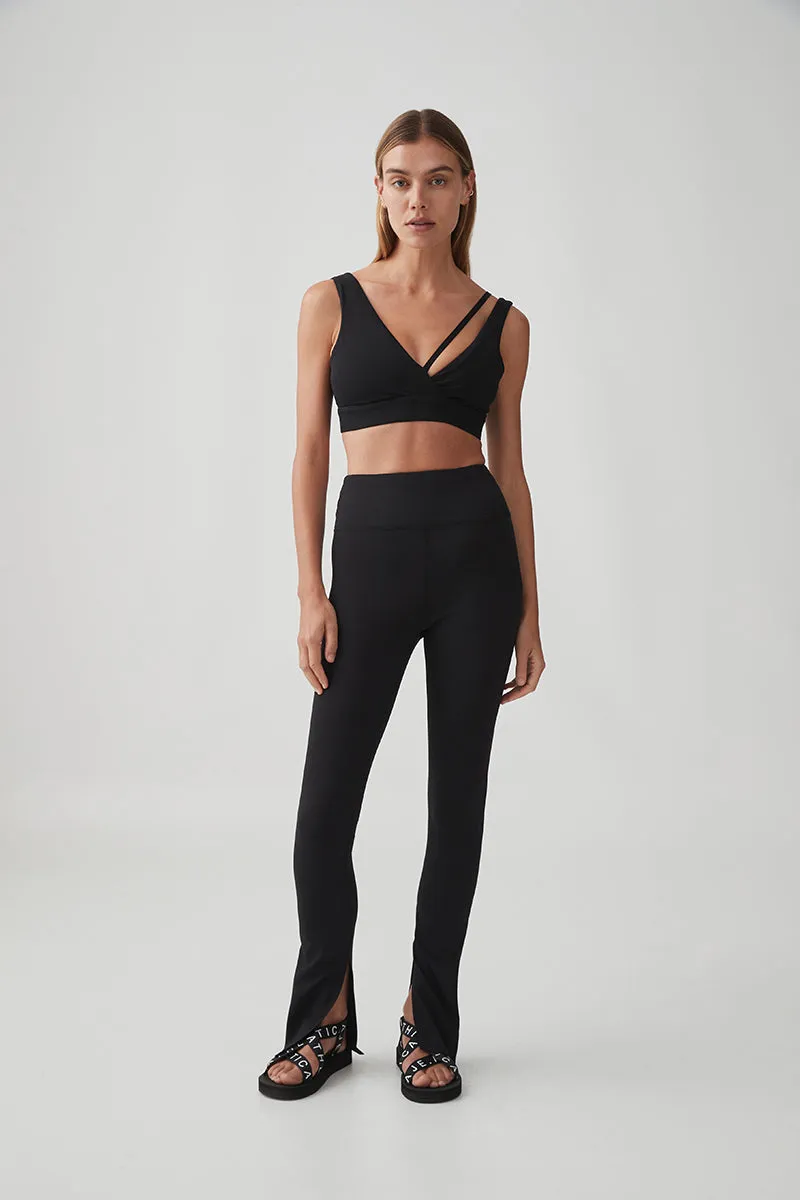 High Waisted Split Hem Leggings 205