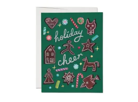 Holiday Gingerbread Greetings Card