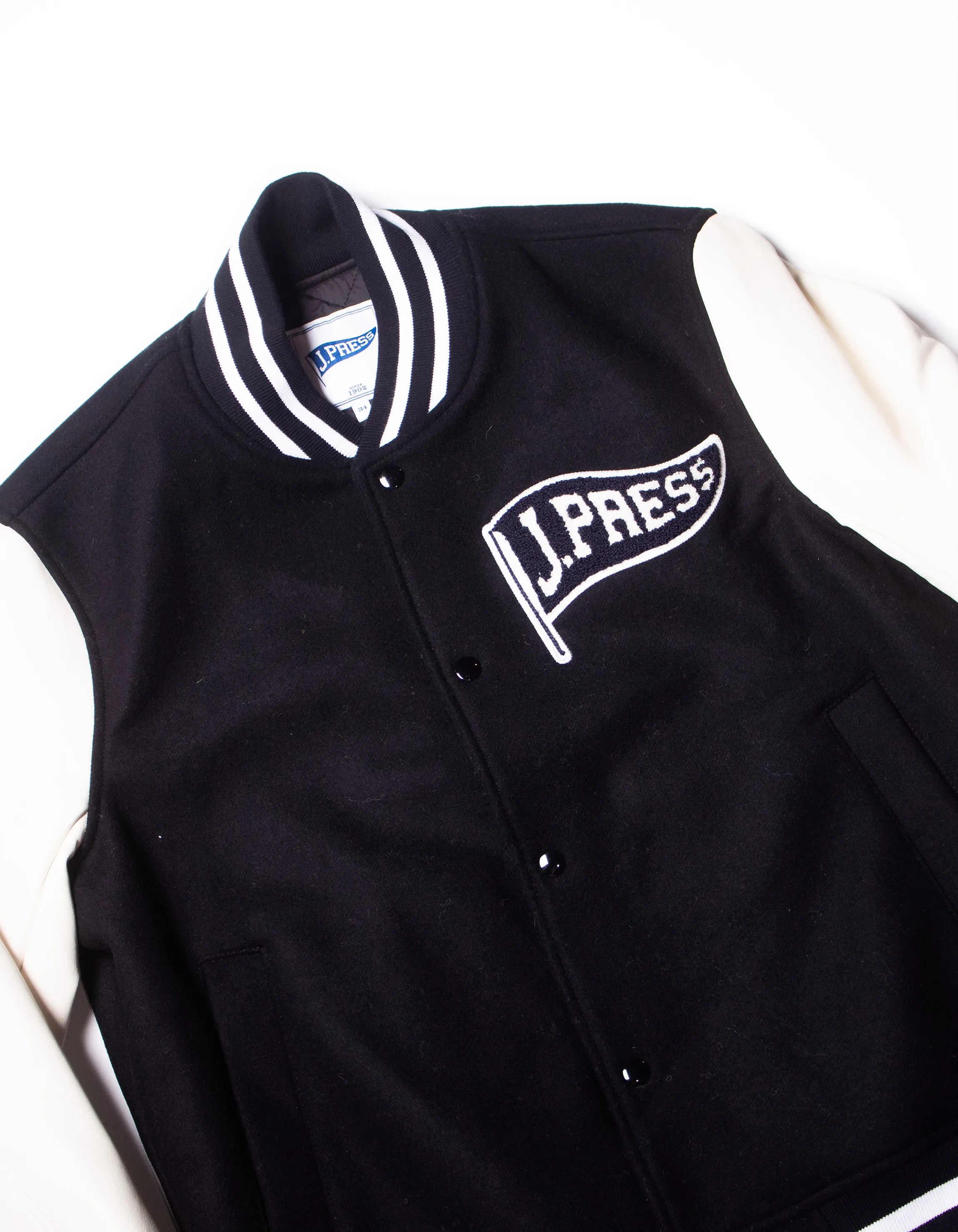 J. Press Varsity Jacket in Black