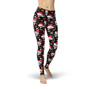 Jean Skull Print Holiday Leggings