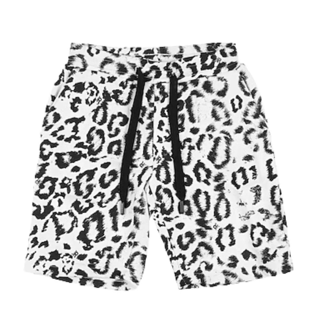 John Richmond Shorts in White and Black