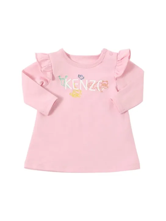 Kenzo Kids Cotton Dress Set with Leggings and Headband.