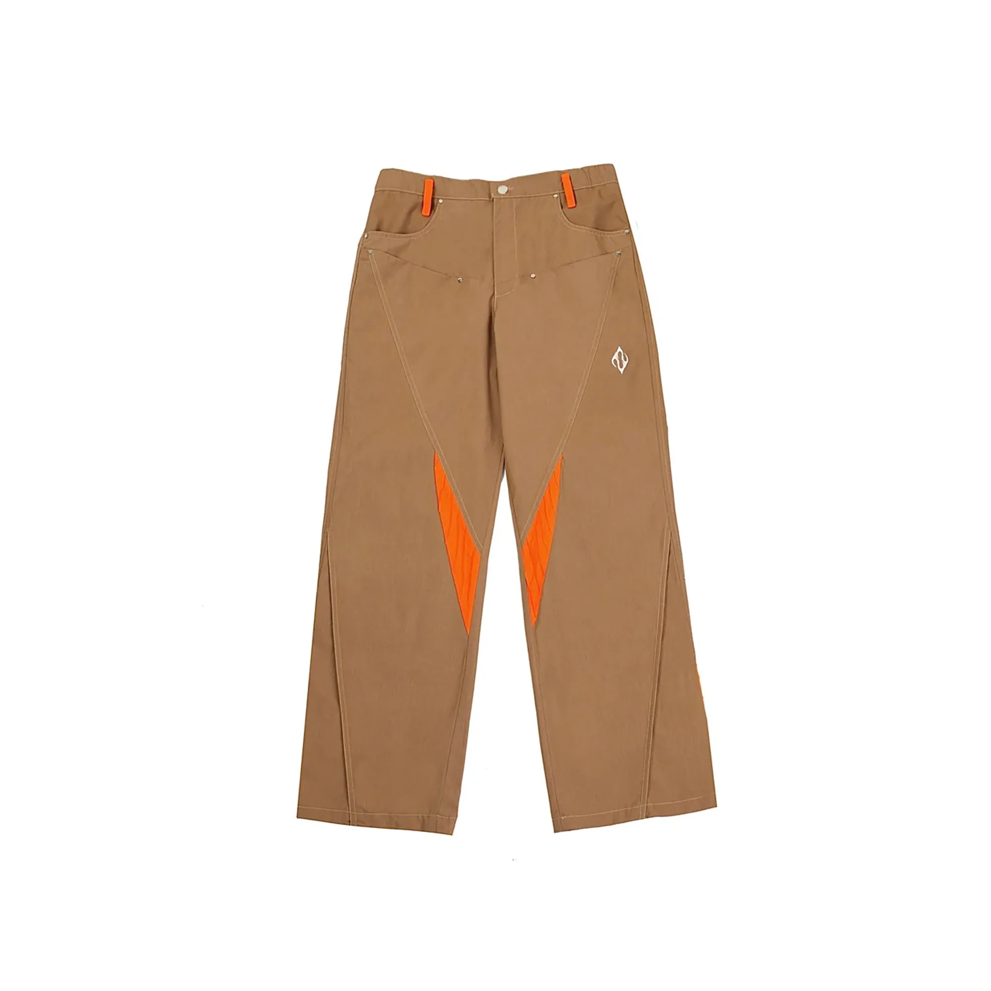 Khakhi Orange Racing Pants