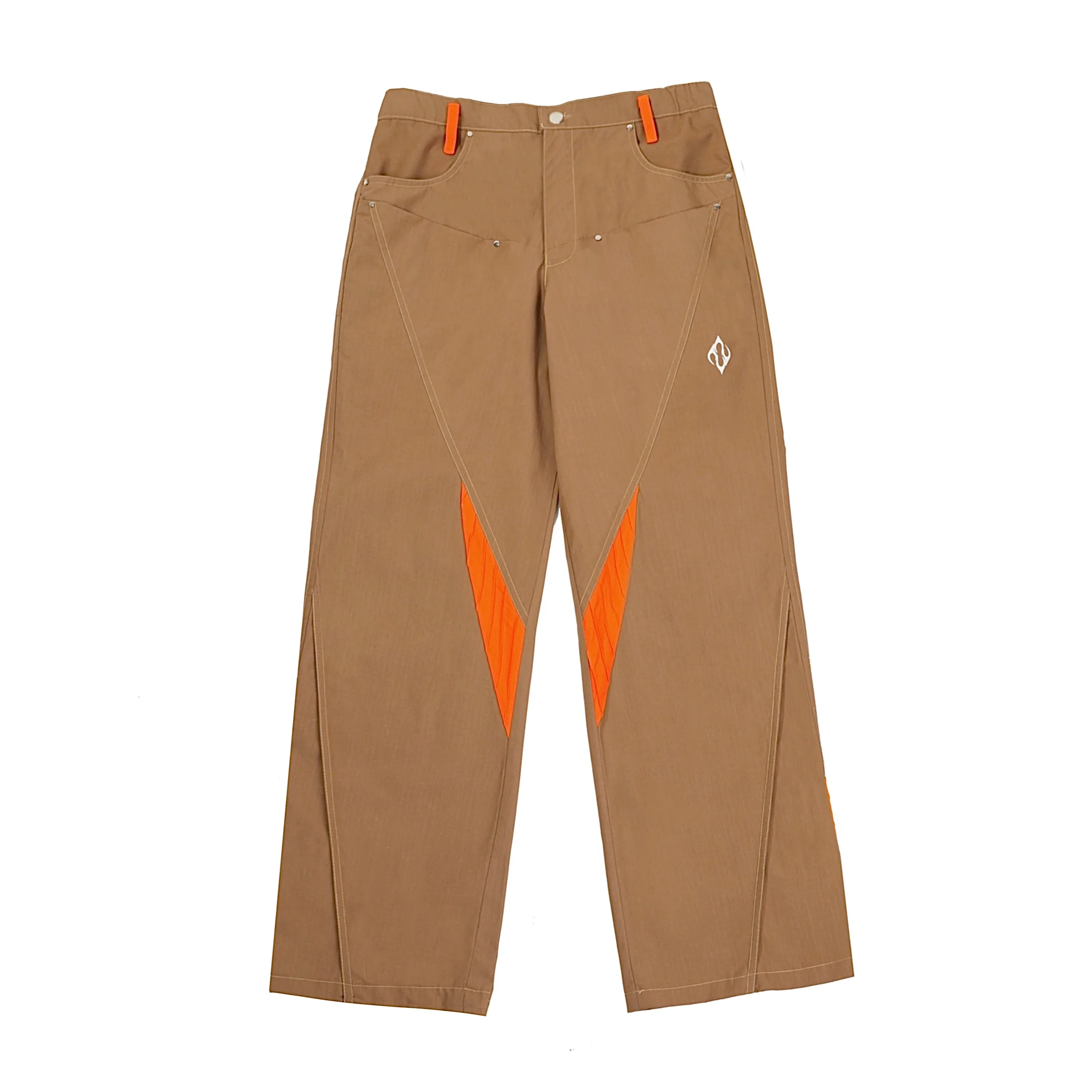 Khakhi Orange Racing Pants