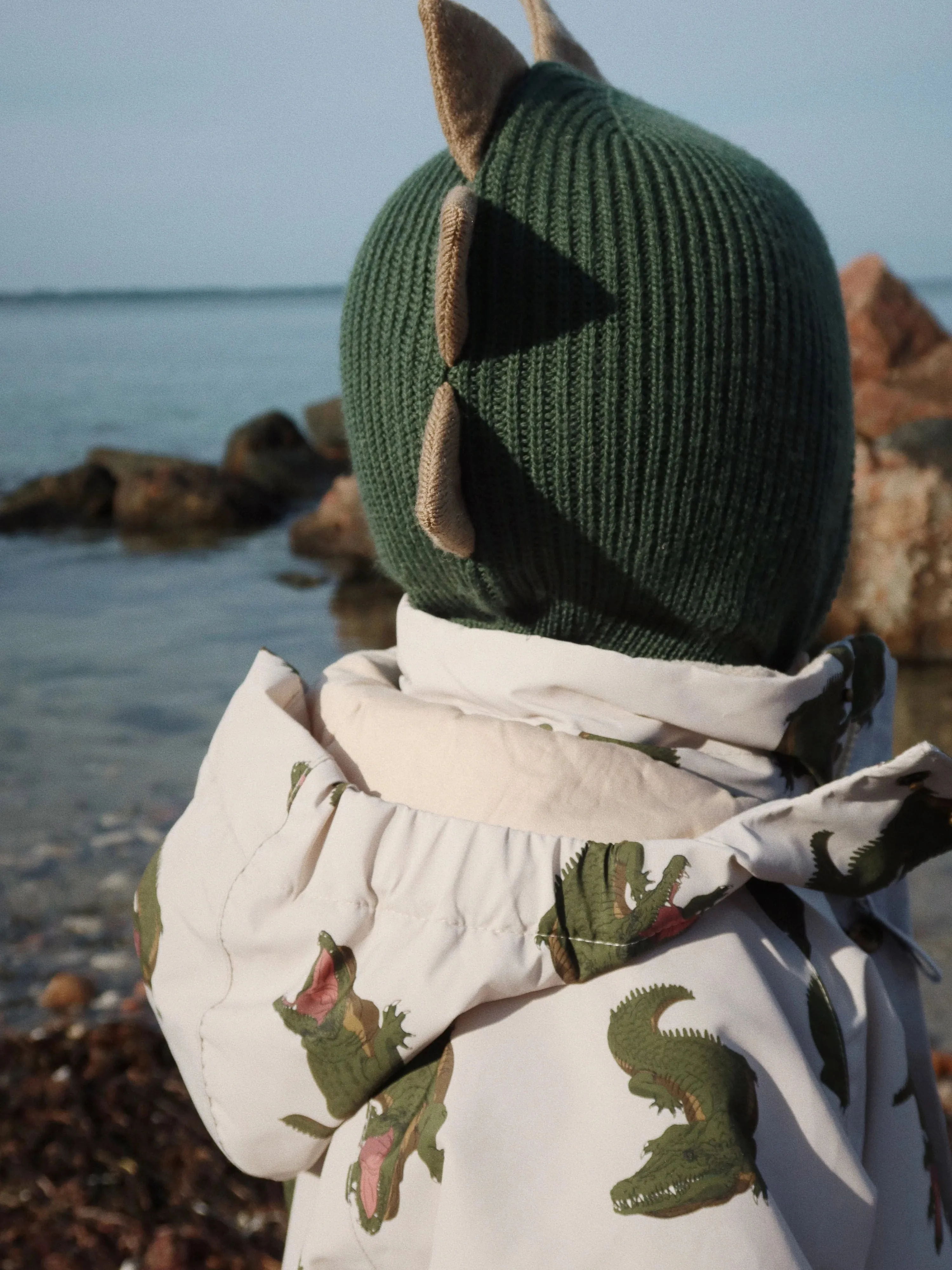 Konges Sljd Baby Boys Green Animal Balaclava