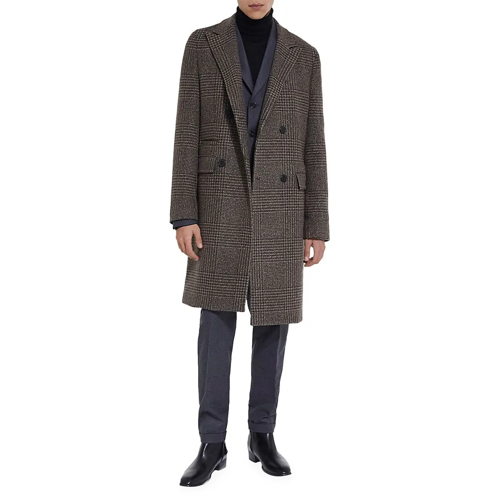 Kooples Sandokan Check Wool-Blend Jacket