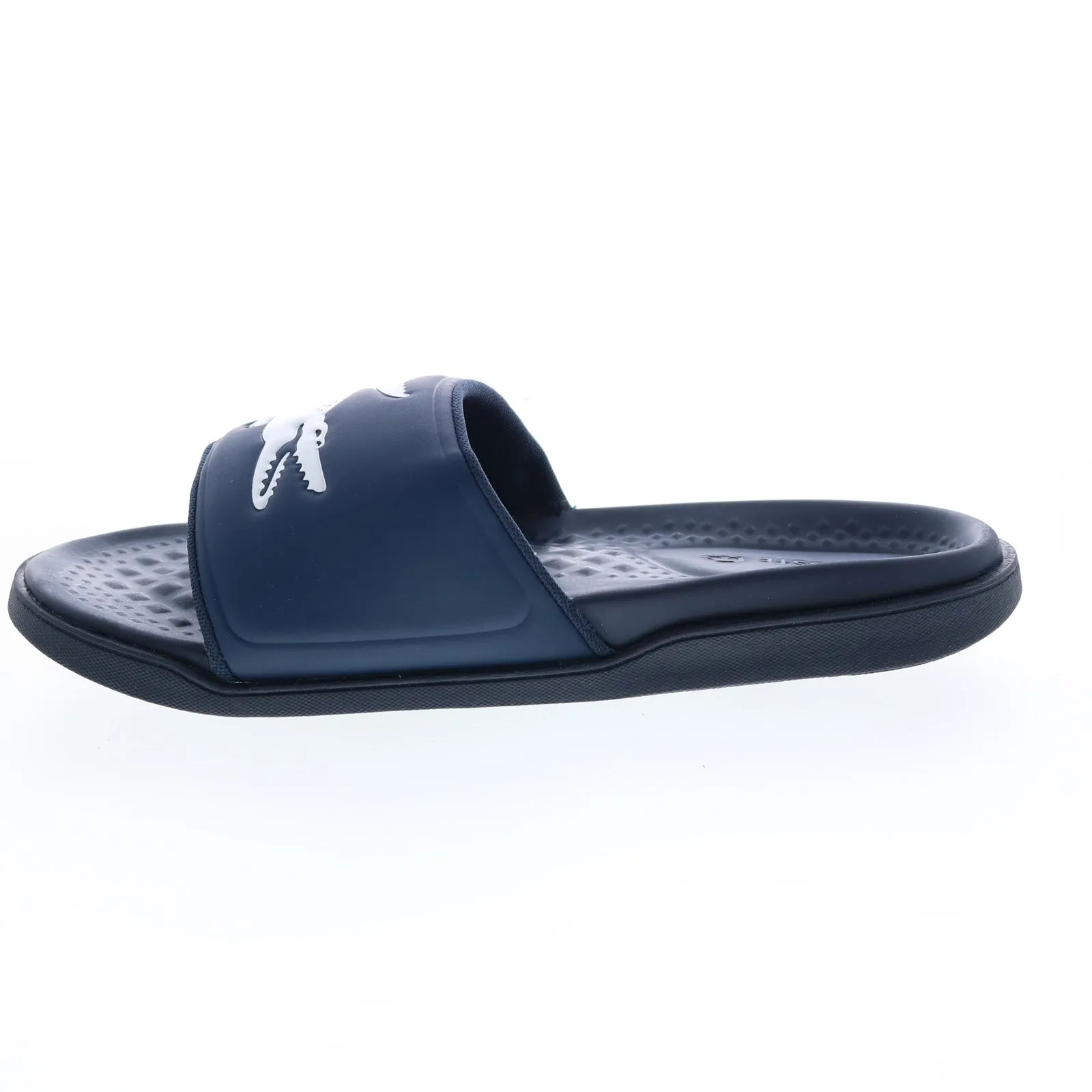 Lacoste Croco Dualiste Mens Blue Synthetic Slides Sandals Shoes