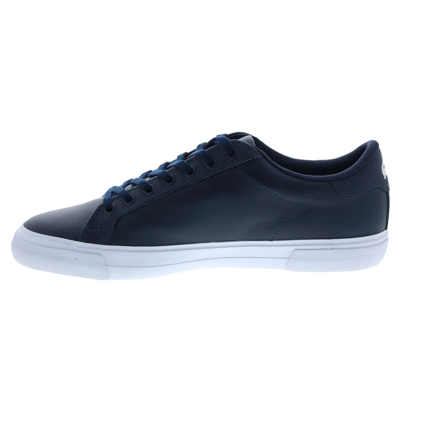 Lacoste Lerond Plus 0722 1 Cma Mens Blue Leather Lifestyle Sneakers Shoes