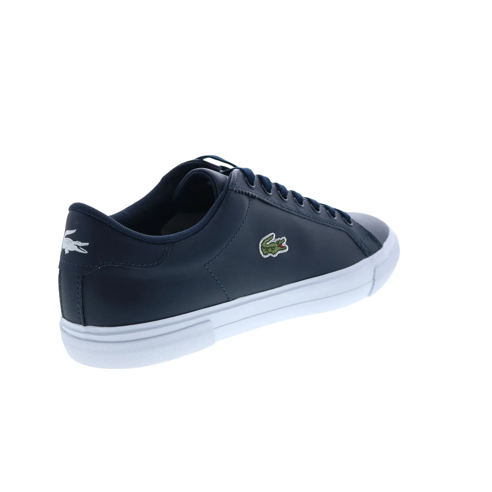 Lacoste Lerond Plus 0722 1 Cma Mens Blue Leather Lifestyle Sneakers Shoes