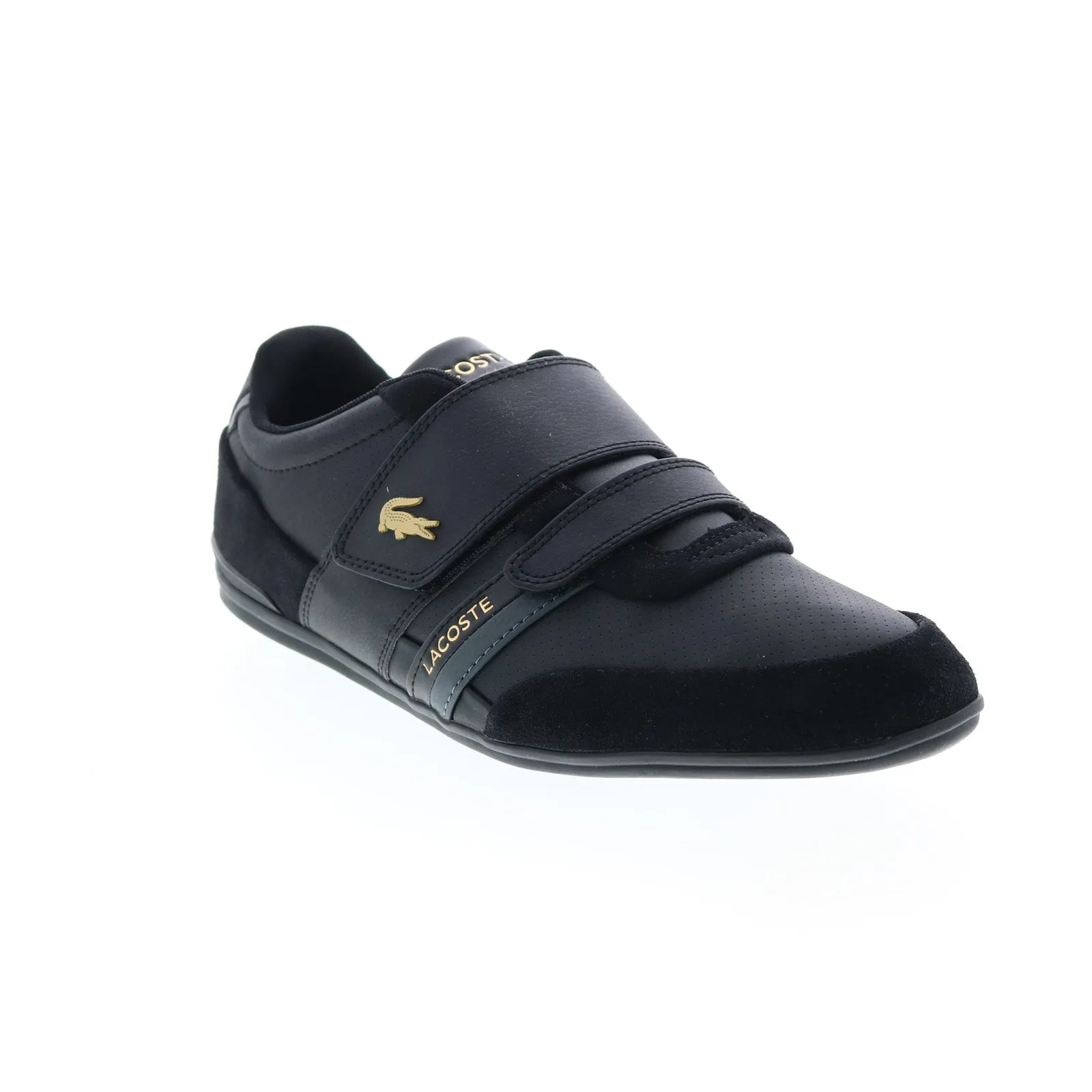 Lacoste Misano Mens Black Suede Lifestyle Sneakers Shoes