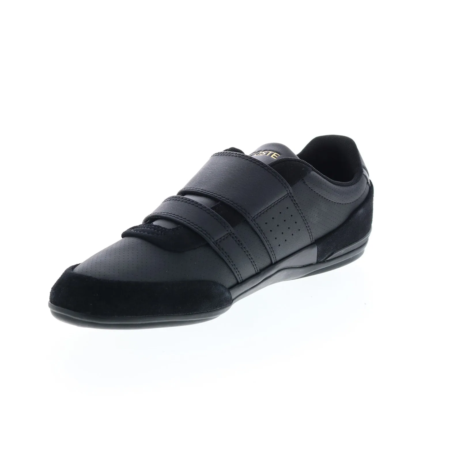 Lacoste Misano Mens Black Suede Lifestyle Sneakers Shoes